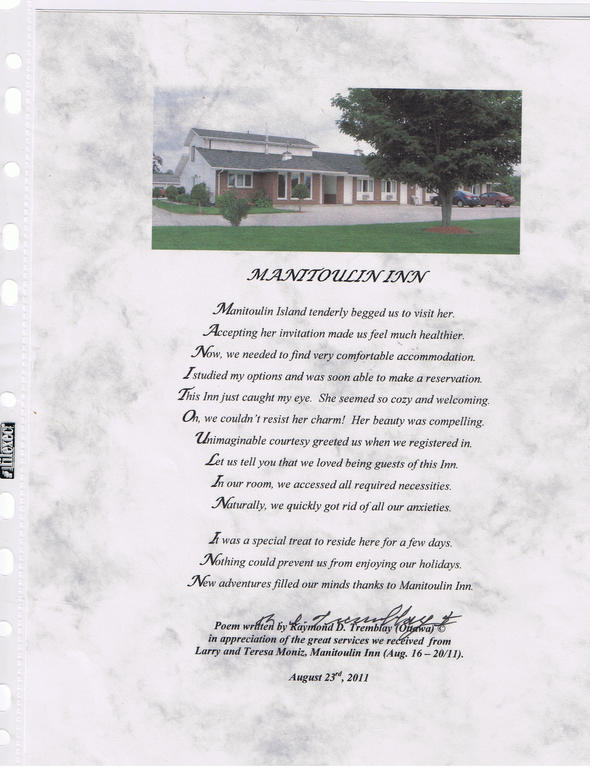 Manitoulin Inn Mindemoya Eksteriør billede